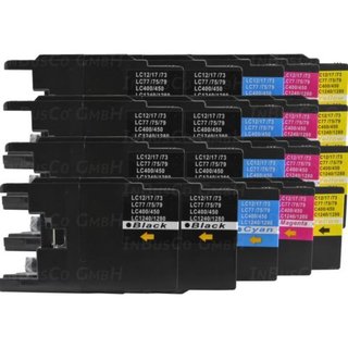 20x Patronen IBC Kompatibel fr Brother DCP-J525W - 625 - 725 DCP-J925N LC1280 124 INB 82 (8x BK 32ml (Black), 4x CY 22ml (Cyan), 4x MG 22ml (Magenta), 4x YE...