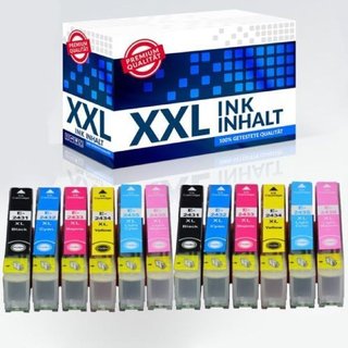 12er-Pack Tinten IBC fur Epson Photo XP55 XP750 XP850 XP860 T2431-T2436  INB 23