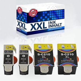 1 - 10 Druckerpatronen IBC fur Samsung CJX-1000 CJX-1050 CJX-2000 INK C-M210 1 (1x Mehrfarbig)