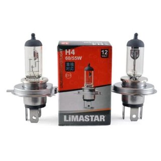 6 x H4 Halogen Autolampen Brenner Birnen Clean Limastar 12V 60/55W