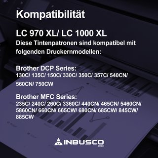 5x Druckerpatronen kompatibel fr Bothcher DCP-150C DCP-330C (2x BK, 1x C, 1x M, 1x Y)