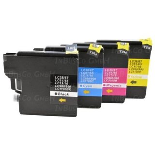 5x Tinte fr Brother MFC-250C / MFC-290C / MFC-490CW LC 980 LC1100