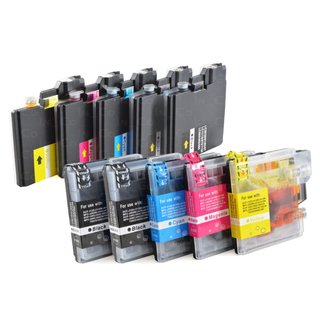 10x Tinte Set  fr Brother DCP-385C, DCP-585CW, DCP-66